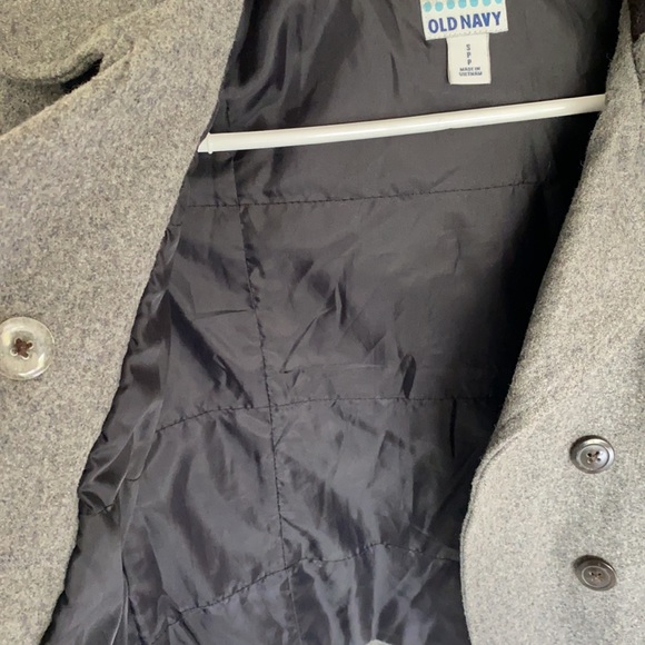 Old navy hooded wool coat girls small - Picture 4 of 4